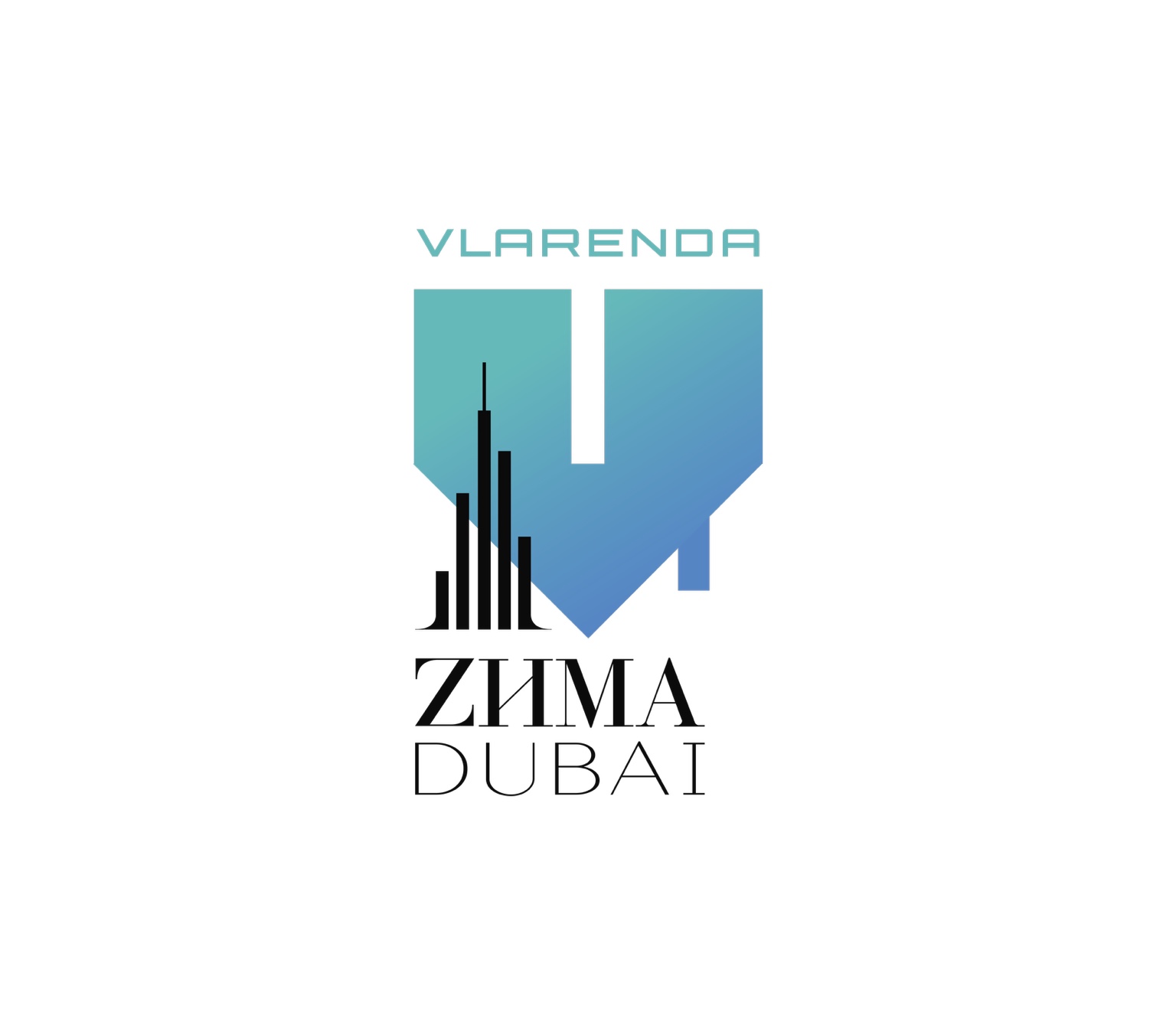 Совместный логотип VLARENDA и ZIMA DUBAI